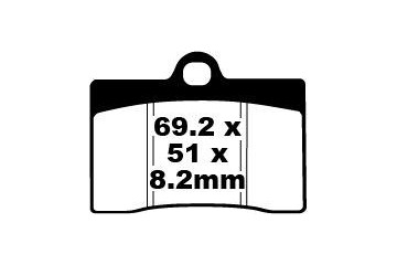 Set of EBC brake pads Road use FA095 FA095V