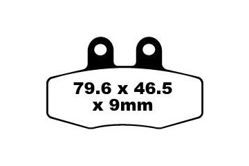 Coppia pastiglie freno EBC Prestazioni FA132R Utilizzo intensivo