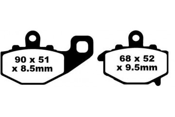 Set of EBC brake pads Road use FA192 FA192HH