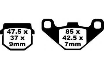 EBC Bremsbelagsatz Verwendung Stadt und Straße SFA083 SFA083HH
