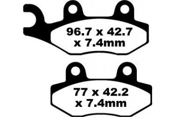 Jeu de plaquettes de frein EBC Performance MXS135 Utilisation Intensive