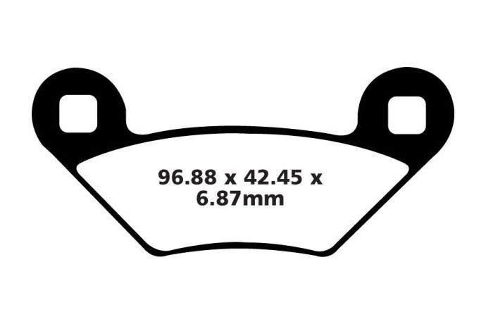 Jeu de plaquettes de frein EBC Performance FA475R Utilisation Intensive