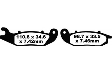 Set of EBC brake pads Performance Intensive Use FA465R