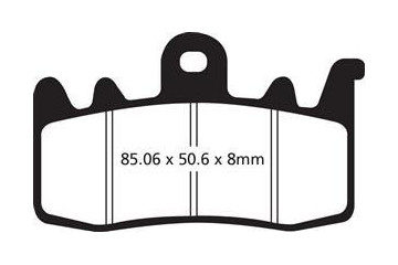 Juego de pastillas de freno EBC FA630V Uso en carretera