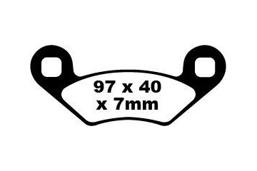 Set of EBC brake pads Performance Intensive Use FA159R