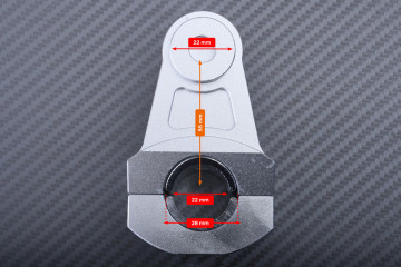 Pair of Universal Risers for 22 mm Handlebars - DESIGN 3