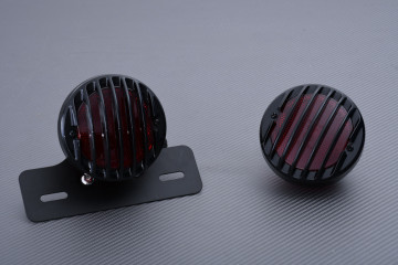 Universal adaptable tail light with plate holder for Custom look