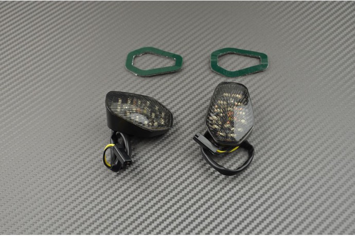 Pareja de intermitentes LED delanteros gota de agua Suzuki Gsxr 600 750 1000