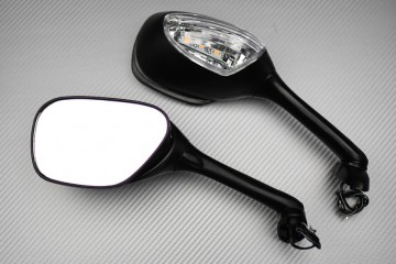 Pair of Aftermarket Rearview Mirrors with Integrated Turn Signals SUZUKI GSXR 600 / 750 / 1000 2005 - 2010