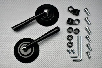 Pair of aluminum mirrors -...