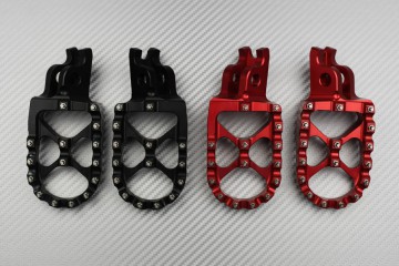 Paire de Repose-pieds anodisés / Nombreuses HONDA CRF
