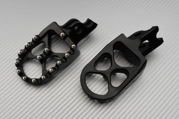 PAIR of ANODISED dirtbike footrests Many HONDA CRF