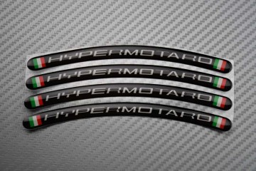 Motorrad Felgenrandaufkleber DUCATI - Logo HYPERMOTARD