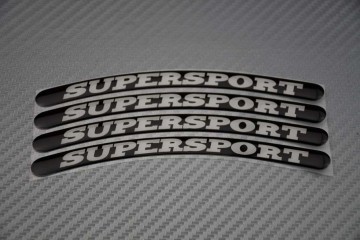 Motorrad Felgenrandaufkleber DUCATI - Logo SUPERSPORT