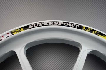 Motorrad Felgenrandaufkleber DUCATI - Logo SUPERSPORT