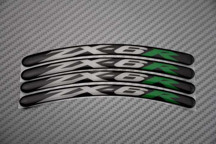 Stickers bordo cerchioni KAWASAKI - Logo ZX6R