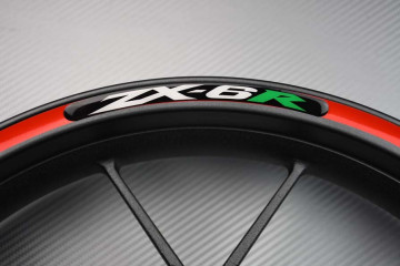 Stickers bordo cerchioni KAWASAKI - Logo ZX6R