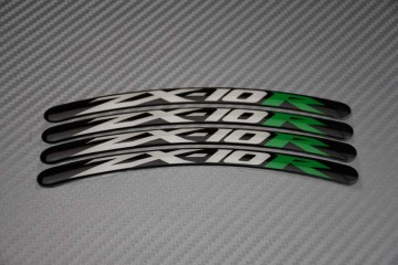 Motorrad Felgenrandaufkleber KAWASAKI - Logo ZX10R