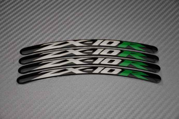 Stickers bord de jantes KAWASAKI - Logo ZX10R