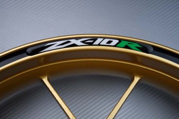 Stickers bord de jantes KAWASAKI - Logo ZX10R