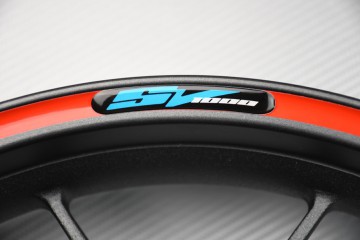 Motorrad Felgenrandaufkleber SUZUKI - Logo SV 1000