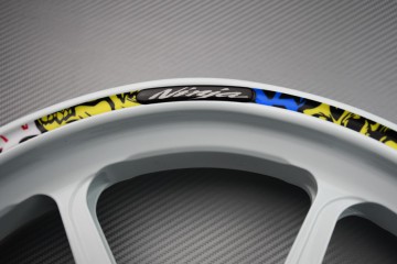 Rim Edge Stickers KAWASAKI - NINJA Logo