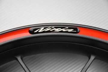 Motorrad Felgenrandaufkleber KAWASAKI - Logo NINJA