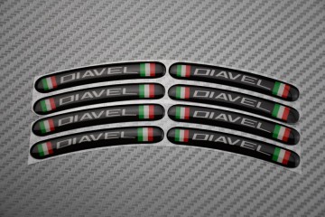 Rim Edge Stickers DUCATI - DIAVEL Logo