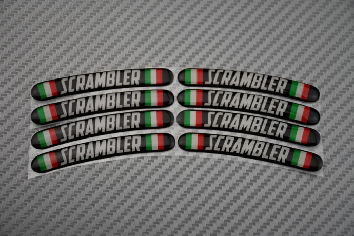 Rim Edge Stickers DUCATI - SCRAMBLER Logo
