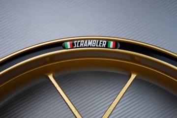 Motorrad Felgenrandaufkleber DUCATI - Logo SCRAMBLER