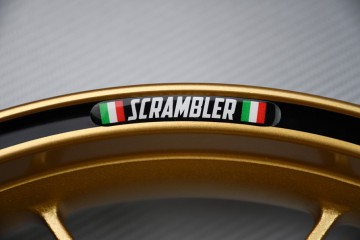 Stickers para borde de llantas DUCATI - Logotipo SCRAMBLER