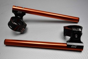 Pair of Reclining and raising AVDB Clip-On Handlebars 41 mm