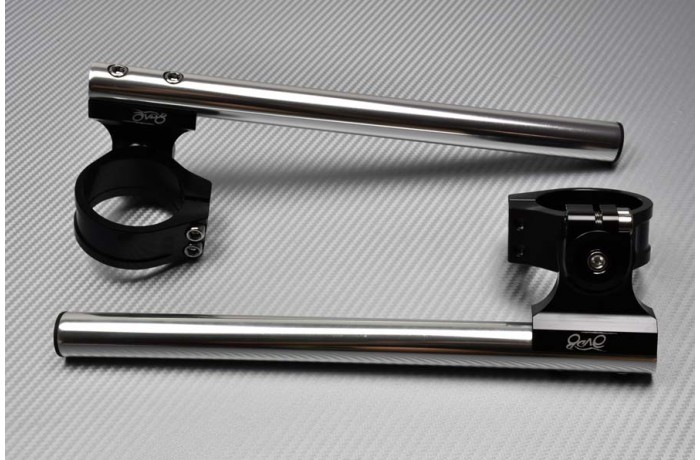 Pair of Reclining and raising AVDB Clip-On Handlebars 48 mm