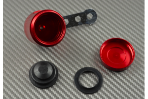 Depósito líquido de frenos anodizado