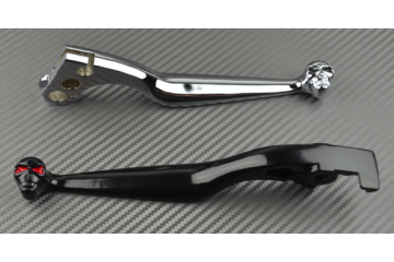 Pair of Skull Design Levers for many Honda Shadow Magna...