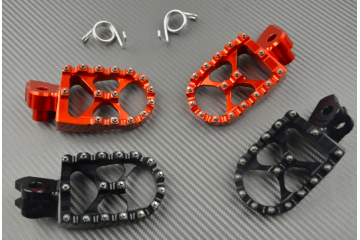PAIR of ANODISED dirtbike footrests Many KTM