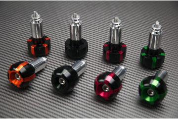 Pair of Handlebar Caps - Bi Color Design