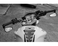 Around the handlebars